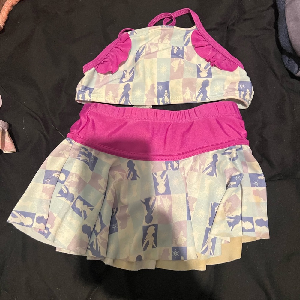 Disney Purple and Blue Swim Set with Dance Flair